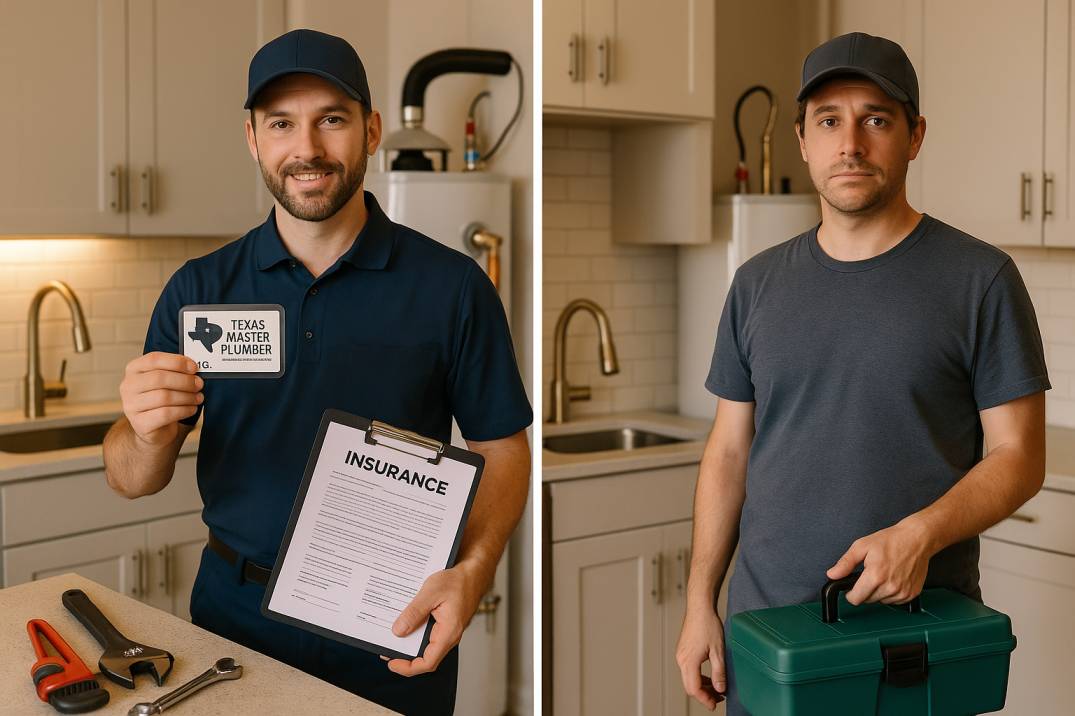 Licensed Plumber vs Handyman Texas Law | Why Credentials Matter